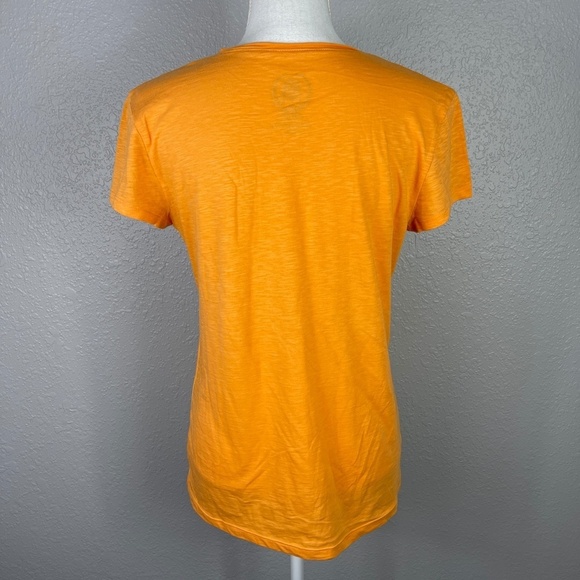 Women's Merona Orange Graphic short sleeve shirt size Large - Picture 5 of 9